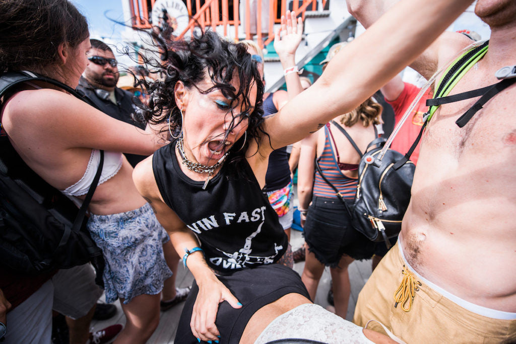 Kim Schifino of Matt & Kim in Chi Flo