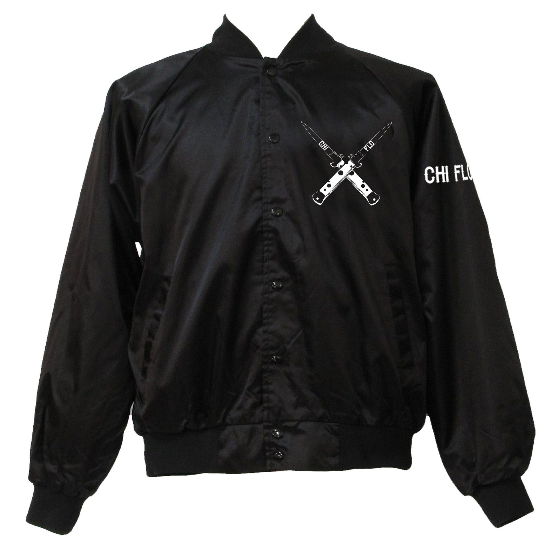 Livin Fast Dyin Last Bomber Jacket - Chi Flo
